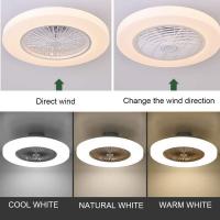 China Remote Control / App Control 40W Ceiling Fan With LED Light For living Room And Bedroom on sale