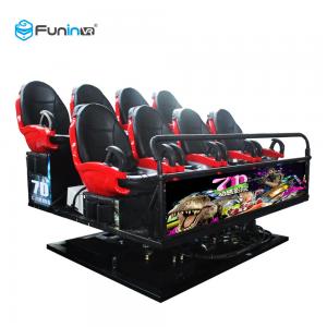 220V Virtual Reality 6 Seats 7d Cinema Theater Game Machines Blue , Red , Black Or Custom