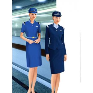 China flight attendant apparel costume airline stewardess uniform dress for Women supplier