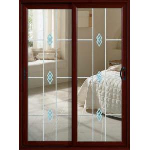 o pó da espessura do perfil de 1.6mm revestiu as portas de vidro de deslizamento de alumínio com a rede de mosquito