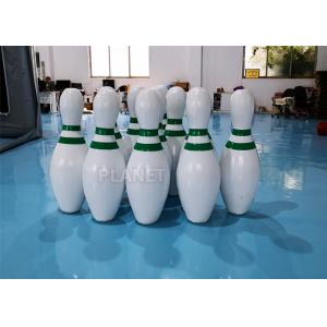 China CE PVC Tarpaulins Inflatable Bowling Pins Set Game With Zorb Ball supplier