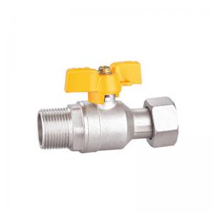 China Forged Brass Ball Valve Butterfly Handle Manufacturers 100% Leak Tested supplier