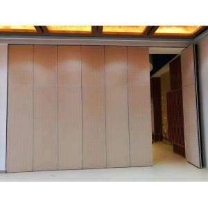 Operable Office Partition Walls / Aluminium Track Rollers Interior Folding Sliding Doors