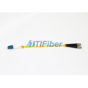 Yellow Lc Fc Patch Cord Simplex Fiber Optic Cable Single Mode For CATV networks