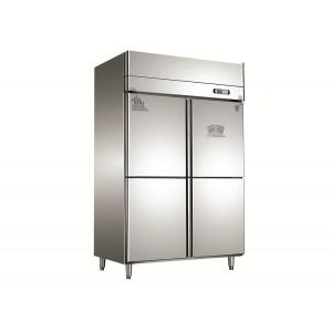 Stainless Steel 4 Door Commercial Refrigerator Freezer With 1.0m³ Capacity
