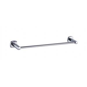 Brass Single Towel Bar Holder Bathroom Accessories Chrome OEM Brass Base Square With Curve