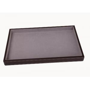 Wooden / Leather Frame Merchandising Display Boxes For Punch , Purse , Wallet