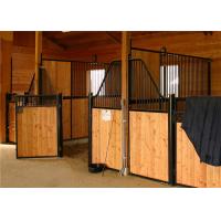 China Horse Stable Panels Bamboo Plate / Horse Barn With Swivel Feeder on sale