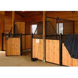 China Customized Temporary Bamboo Board Indoor Safety Steel Horse Stalls Horse Stables Factory Made supplier