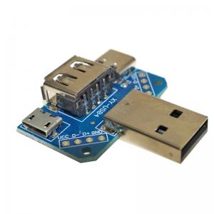 China Multiple USB Adapter Micro USB Board Male To Female 4P Type C USB Converter supplier