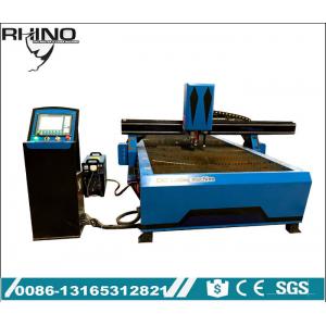 100A Drill Head CNC Plasma Cutting Table , Pipe CNC Plasma Cutter With Rotary Attachment