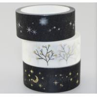 China Custom Print Cute Deco Paper Beautiful Color Masking Washi Tape For Gift for sale