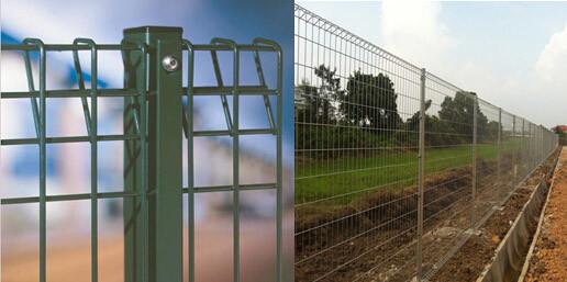 Roll Top BRC Welded Wire Mesh Fence Panels Galvanized / Powder Coated