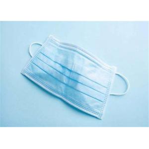 China 3 ply Nonwoven Blue white Medical Surgical Face Mask For Bacteria prevention supplier