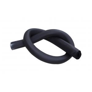 3-1/2"Black Foam Rubber Pipe Insulation , Ac Pipe Insulation Material Custom Size
