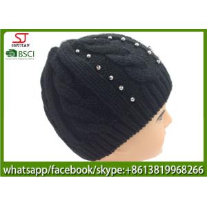 China Os testes padrões de confecção de malhas 69g 20*20cm 100%Acrylic do tampão do chapéu do remendo chinês do beanie do fabricante mantêm-se morno supplier