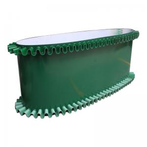 1mm-10mm White Green Black Food Grade PVC Conveyor Belt with Chevron Diamond Edge Seal