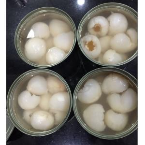 Whole White Canned Lychee In Syrup , Lychee Fruit Season Net Weight 567g