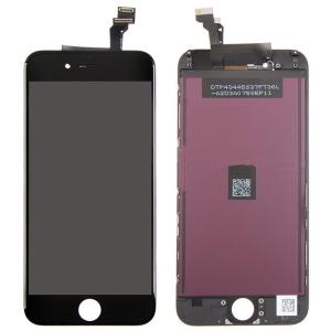 China Para la pantalla LCD del Apple iPhone 6 del OEM y la asamblea obedientes del digitizador con el marco - negro - grado P wholesale