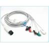 AAMI 6 Pin 5 Lead ECG Patient Cable For Spacelabs / Mindray 3.6m Length