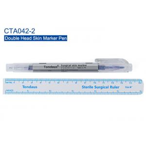 China Double Head Surgical Skin Marker Pen With Ruler 14.5 cm Length supplier