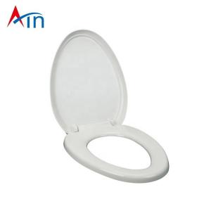 China Modern Slow Down Close Sanitary Toilet Seat Covers , Auto Elongated Lid Cover supplier