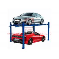 China 4 Post Auto Hoist Car Storage Lift Hydraulic Double Deck Parking Lift on sale