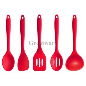 China Silicone Kitchen Utensil Set in Hygienic Solid Coating supplier