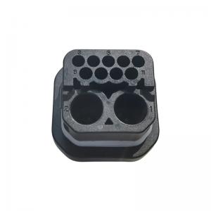 China New Energy Car 2 Pin Power Hybrid Electric Vehicle Connector 9 Signal 55A Channel supplier
