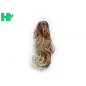 China Curly Claw Clip Ponytail Synthetic Hair Pieces For Women 18 Inch supplier