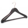 Customized color wooden coat hanger with anti strip bar Custom Luxury Wooden
