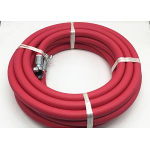 Red 3/4 Inch Jackhammer Rubber Air Hose / Flexible Air Hose 50ft Length