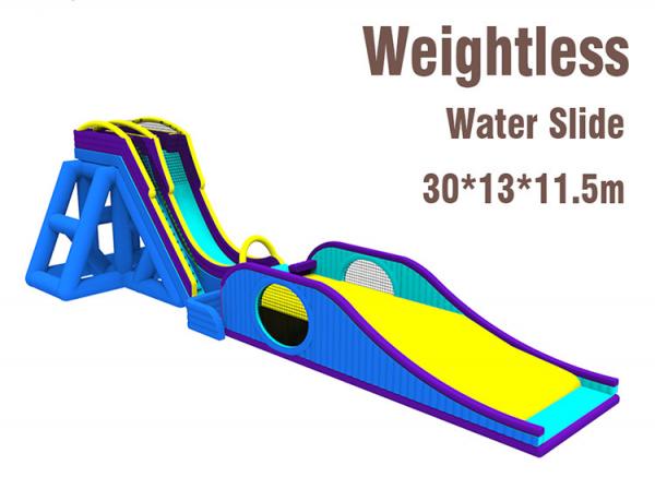 Weightless Inflatable Slide Customized Color Commercial PVC Tarpaulin Material