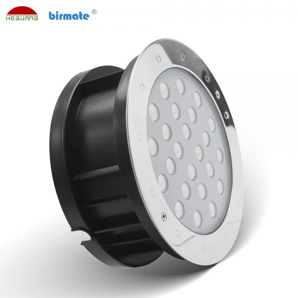 RGB Underwater Led Spotlights , 24W 24V Led Spot Lighting SS316L Adjust Angle