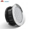 RGB Underwater Led Spotlights , 24W 24V Led Spot Lighting SS316L Adjust Angle