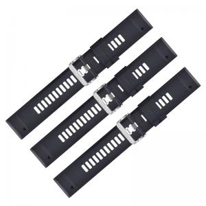 China Women Men Sport TPU Rubber Watch Bands Strap 26mm Width Replacement supplier