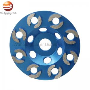 4 - 7 Inch Crown Segment Diamond Cup Wheels For Hard Concrete Floor Grinding