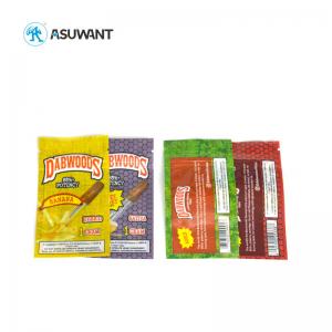 China Weed Packaging Smell Proof Zipper Bags Small Sachet Plastic Cigar Bags supplier