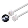 China RJ11 to RJ11 Extension Cable - 4-Wire Flat Phone Line for Home/Office, DSL Modem, Security Systems & Cordless Phones wholesale