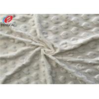China Heart Design Super Soft Polyester Minky Fabric For Baby Blanket In White on sale