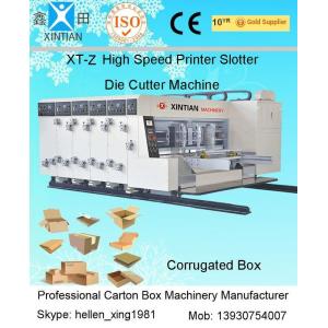 China Economical Type Automatic Lead Edge Feeder Carton Printer Slotter Die Cutter Machine supplier