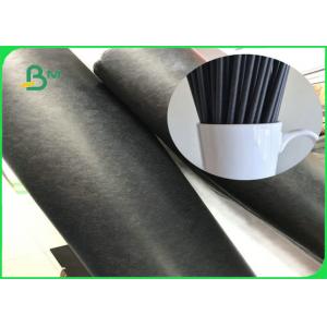 China 60gsm 120gsm Black Straw Food Grade Paper Roll With FSC Approved Biodegradable FDA Paper supplier