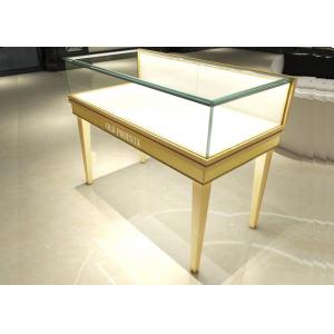 Retail Jewelry Store Showcases With Led Lights , Glass Jewelry Display Case