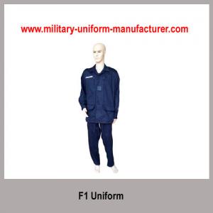 China Army Navy Blue Color Satin French Style F1 Military Uniform for Police Wear supplier