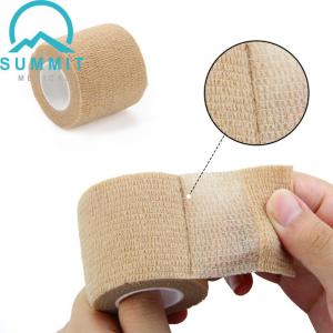 Tan Color Nonwoven Self Adherent Bandage Wrap 2 Inches X 5 Yards