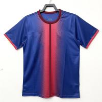 China Retro Sportswear Classic Soccer Shirts Uniform Classic Soccer Jerseys Blue Red on sale