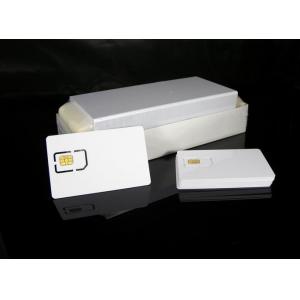 China White Blank Chip Custom Contacted Smart Card, Business Cards With ISO supplier