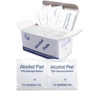 China 70% Isopropyl Medical Alcohol Swabs Pad , Alcohol Disinfectant Wipes Anti Virus supplier