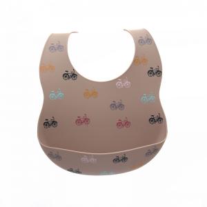 China Baby Eating Wearable Soft  FDA BPA Free Baby Bib Food Catcher supplier