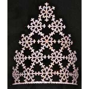 Snowflak rhinestone pageant crowns tiaras wholesale crowns and tiaras china supplier manufactuer pai crown jewelry